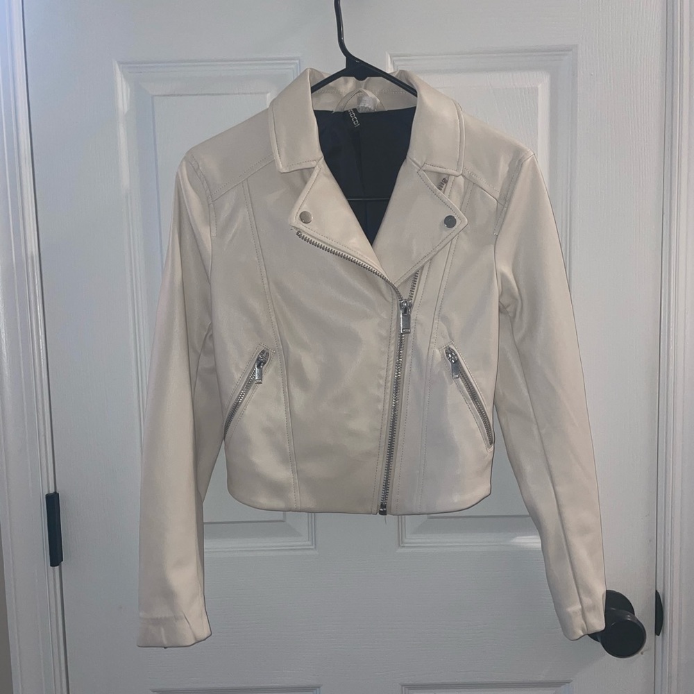 Faux leather jacket